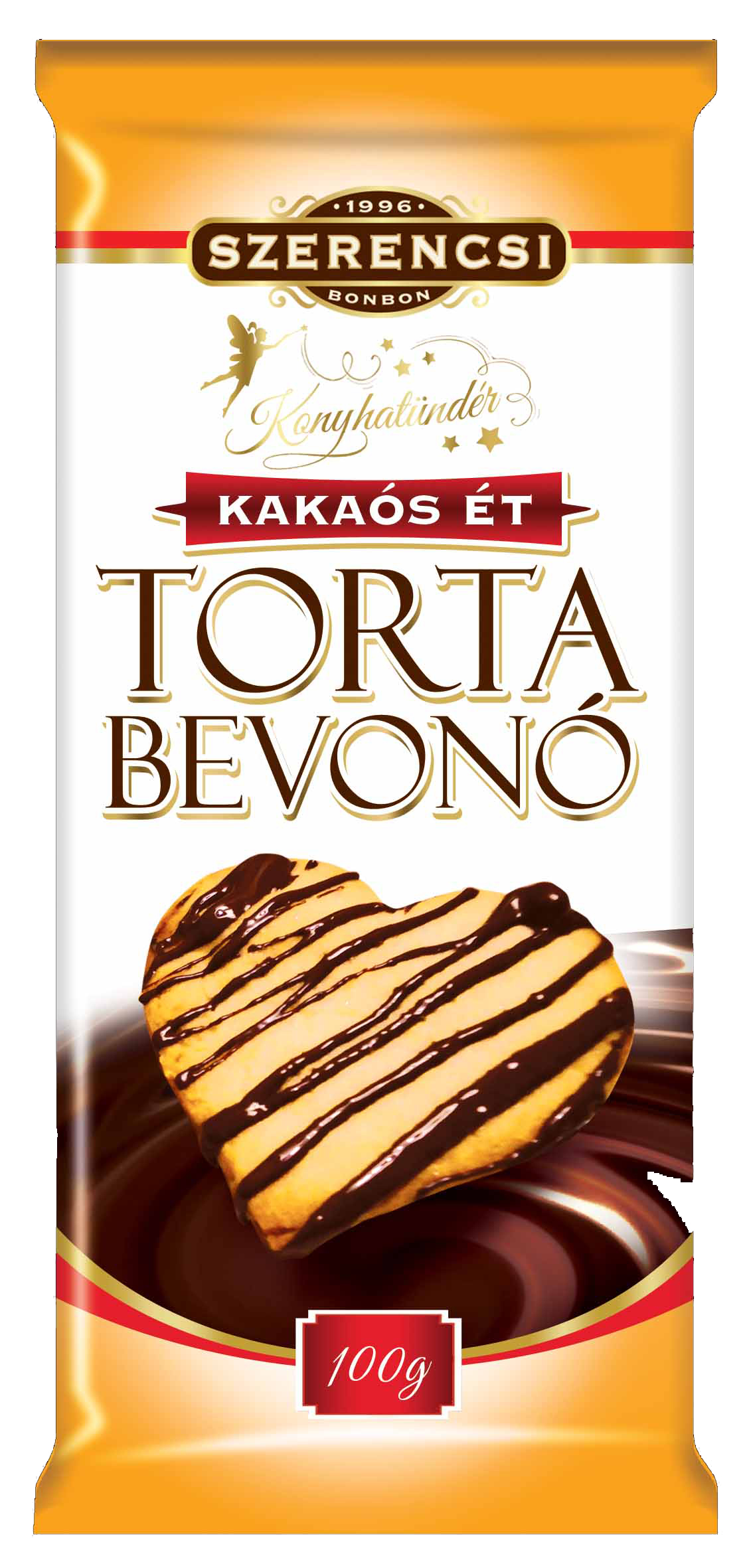 Konyhatündér Kakaós ét tortabevonó 100g